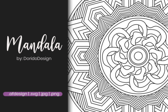Abstract Mandala Coloring Page for Adult