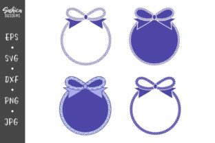 Bow with Mermaid Scales and Circle