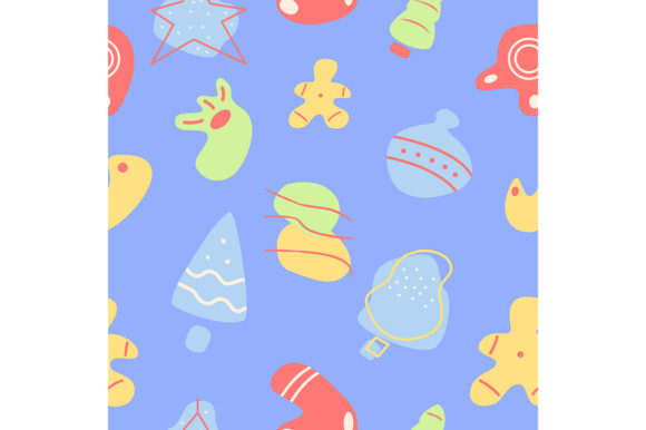Christmas Abstract Seamless Pattern