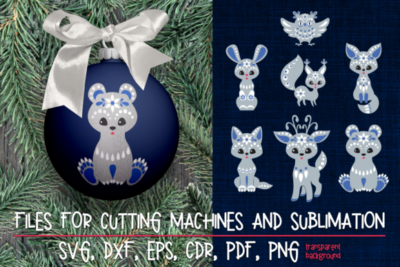 Christmas Cut Designs with Animals