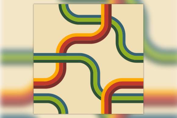 Colorful Retro Lines Seamless Pattern Graphics