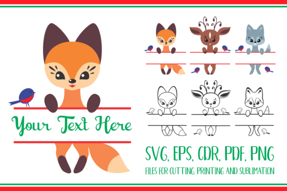 Cute Forest Animals: Graphics for Crafts