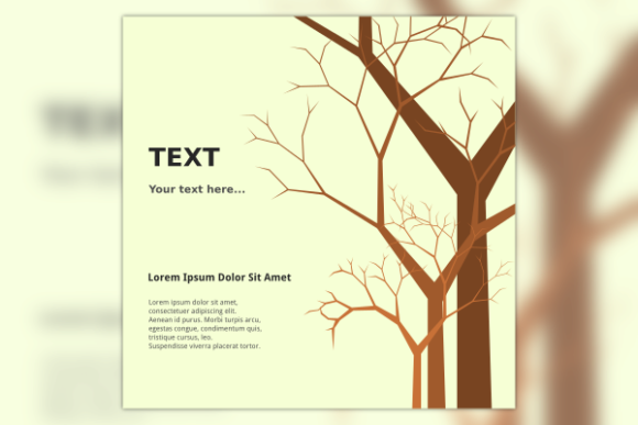 Leafless Tree for Text Background