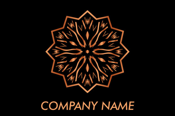 Logo Ornament Luxury Rose Gold