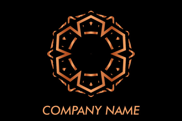 Logos Ornament Luxury Rose Gold Graphics