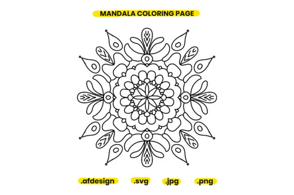 Mandala Coloring Page Design 01 Graphics and Coloring Pages Amp
