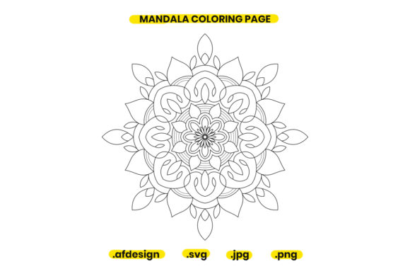 Mandala Coloring Page Design 22: Graphics and Coloring Pages Amp