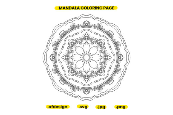 Mandala Coloring Page Design 27