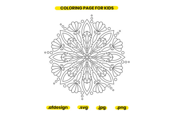 Mandala Coloring Page Design 28: Graphics and Coloring Pages Amp