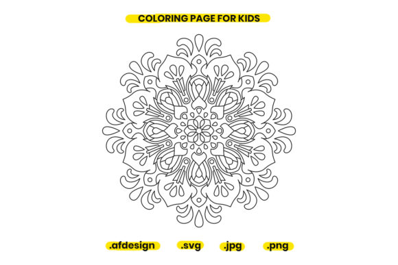 Mandala Coloring Page Design 30: Graphics and Coloring Pages Amp