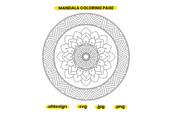 Mandala Coloring Page Design 31: Graphics and Coloring Pages Amp