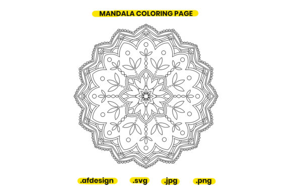 Mandala Coloring Page Design 39