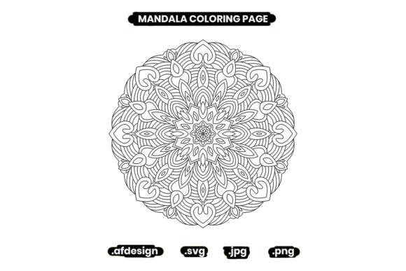 Mandala Design Coloring Page for Adult