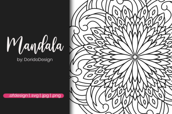 Mandala Design for Coloring Page: Graphics and Coloring Pages Amp
