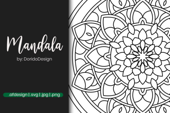 Mandala Graphic Design for Coloring