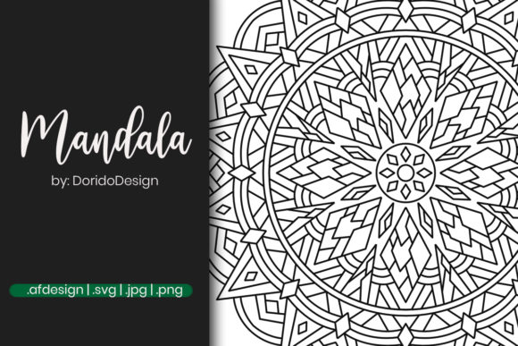 Mandala Graphic for Coloring Page