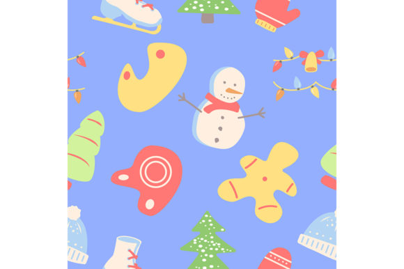 Merry Christmas Seamless Pattern Graphics