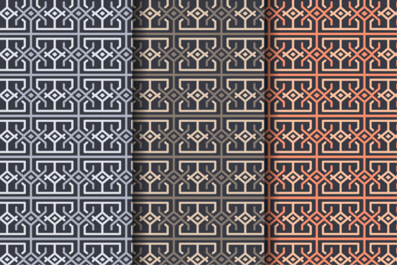 Outline Square Pattern Rounded Graphics and Patterns