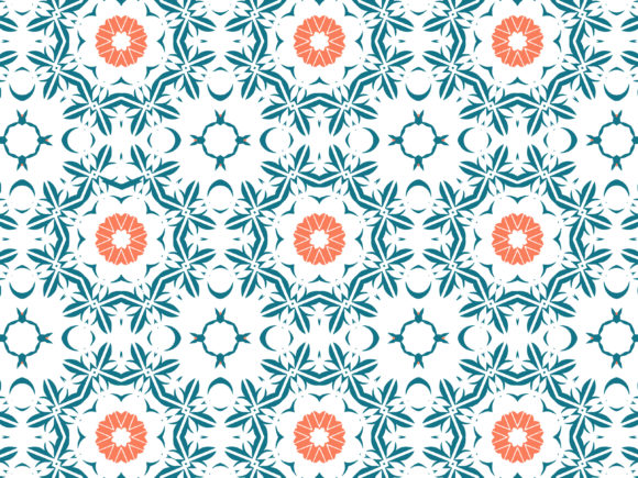 Pattern Blue Orange Ornament Graphics