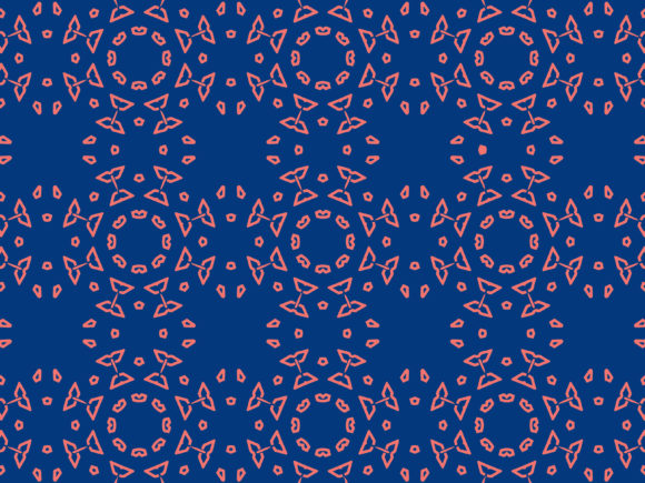 Pattern Islamic Blue Background Vector