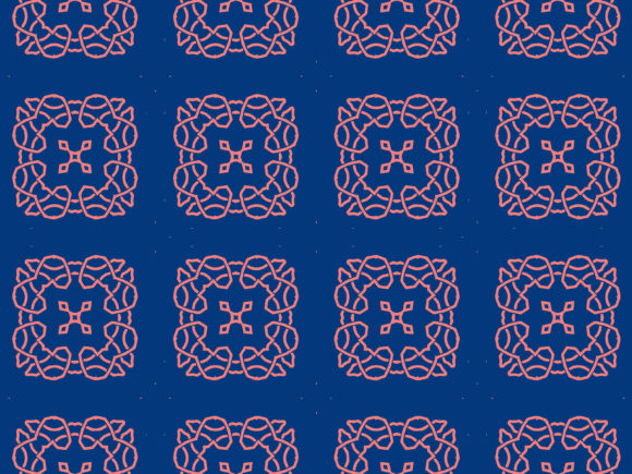 Pattern Islamic Blue Sharp Illustration