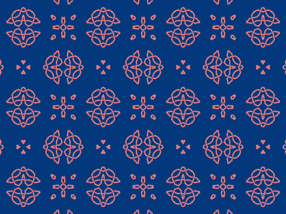 Pattern Islamic Blue Wallpaper Vector