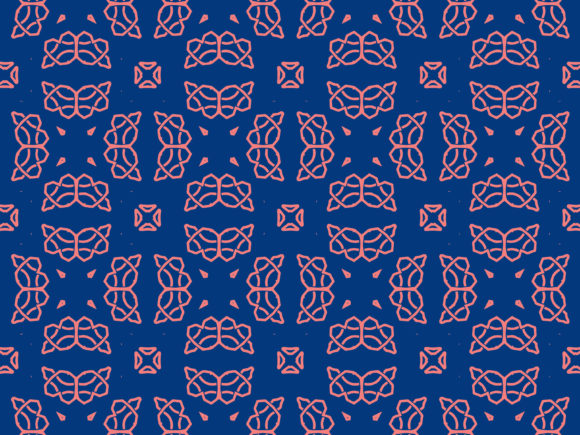 Pattern Islamic Vector Blue Seamless Graphics
