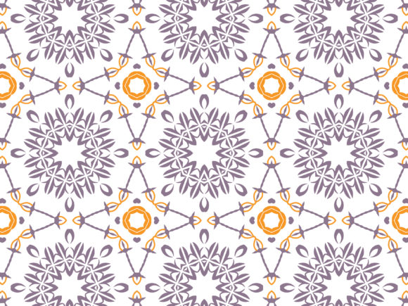 Pattern Purple Orange Ornament Graphics