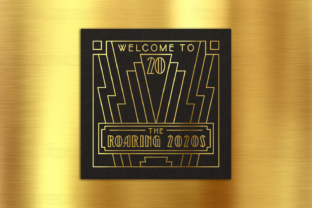 Roaring 2020s Single Line Sketch for Crafts and Graphics