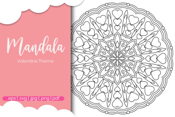 Valentine Day Coloring Page for Adults: Graphics and Coloring Pages Amp