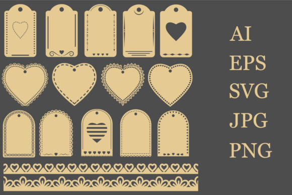 Valentine's Day Label Templates: Graphics and Crafts for Branding
