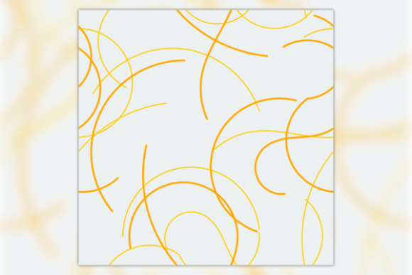 Yellow Curved Lines Seamless Pattern